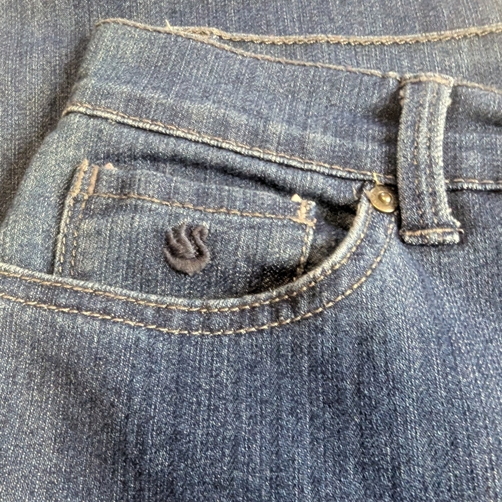 Gloria Vanderbilt Jeans Womens 14 Blue Amanda Cotton Blend - Picture 5 of 11